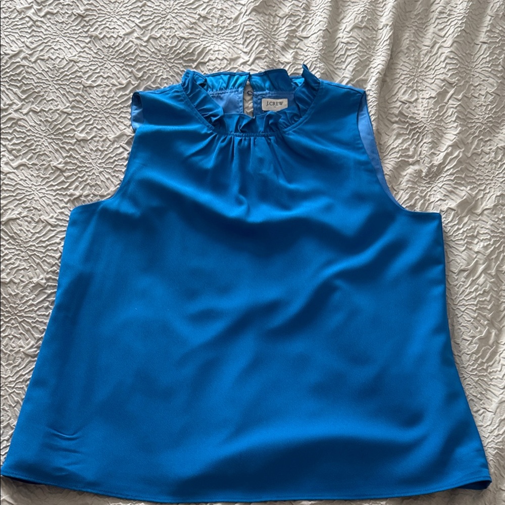 J. Crew Ruffled Neck Shell - Picture 5 of 5